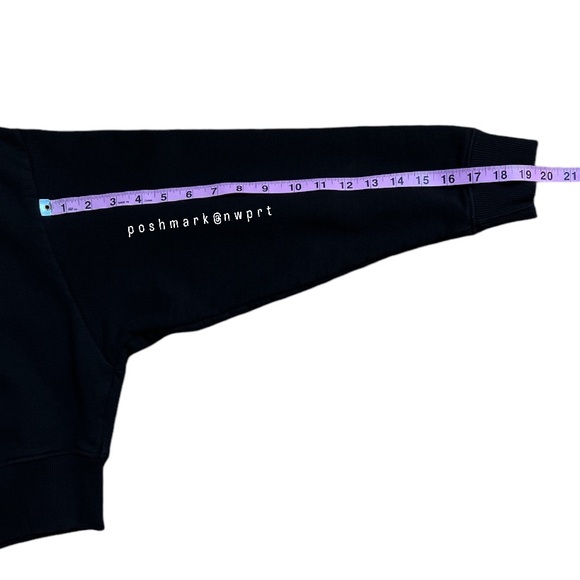 JOHN ELLIOTT Boca Zip Up Cropped Hoodie Black Jacket Sweatshirt 1 XS S Small - Picture 8 of 10